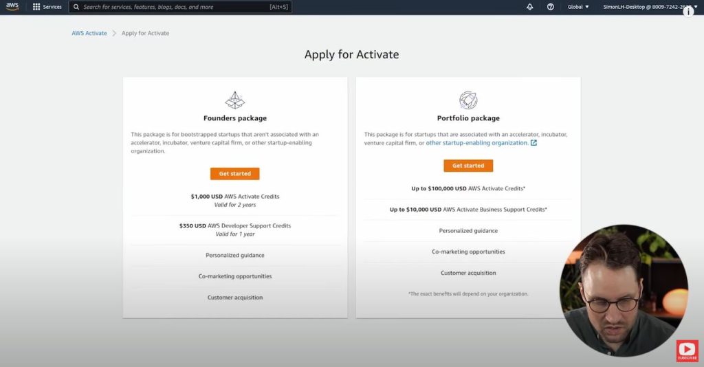 How to apply for AWS Credits